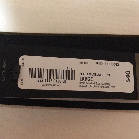 NWT Worthington Black Museum Striped Top - Picture 5 of 6